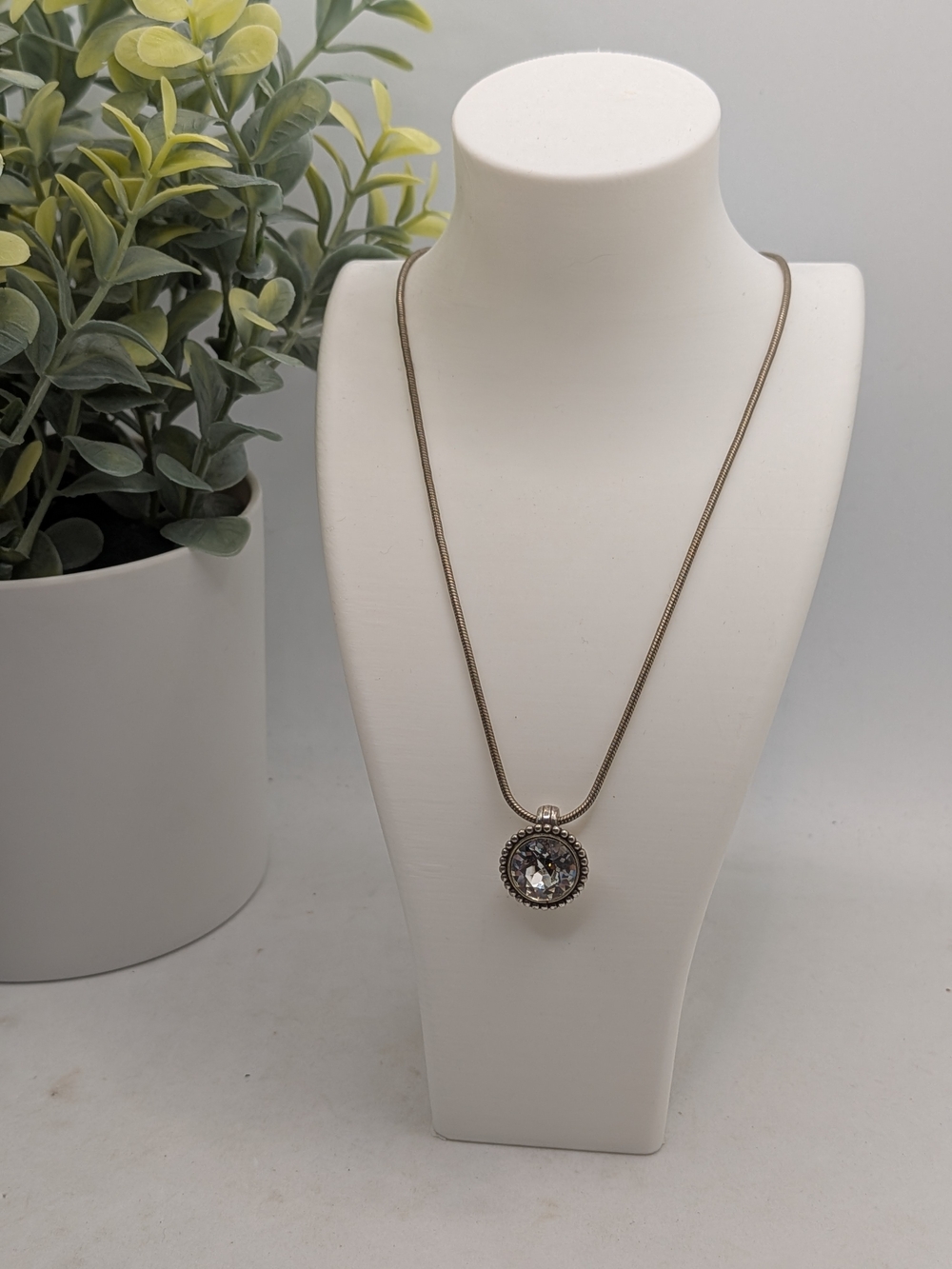 Brighton Pendant Necklace with Clear Crystal